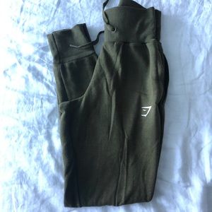 GymShark High Waisted Joggers - Khaki Marl